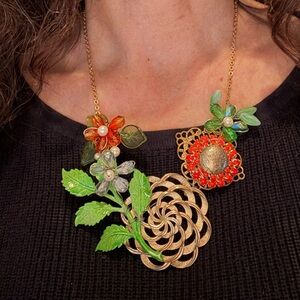 Lenore Solmo Art Nouveau–Inspired Necklace – Hand-Wired, One-of-a-Kind